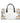 Floral Lemon Citrus Leather Travel Bag