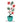 Teal Pot Filled with Coral Flowers Waterproof Vinyl Sticker | Hand-Painted 3-Inch Decal for Water Bottles, Laptops & Journals