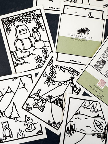 Camping Coloring Page Bundle