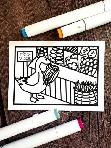 Animals Doing Human Things Coloring Page Bundle