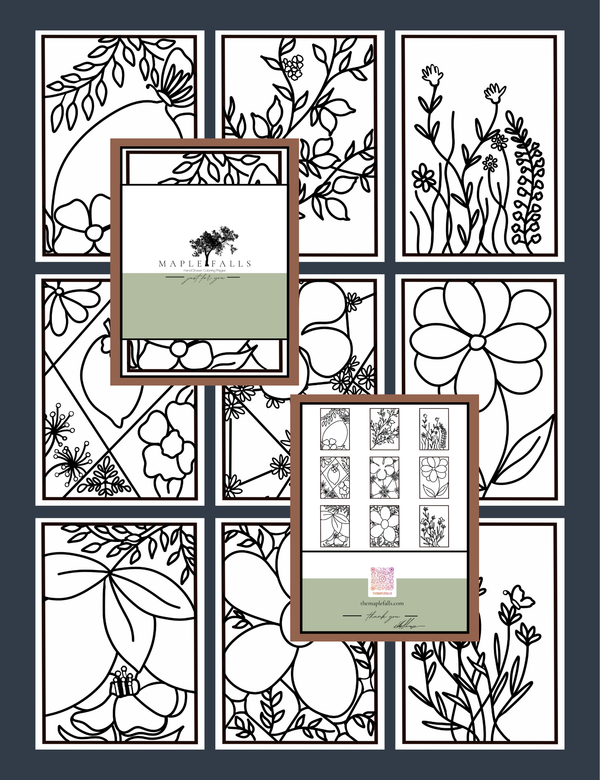 Botanical Coloring Bundle